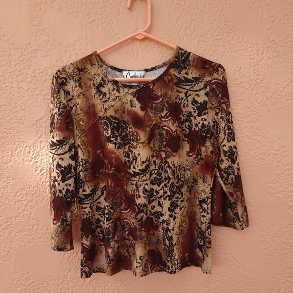 Women Cardicci 3/4" Long Sleeves Medium Size - Picture 1 of 11